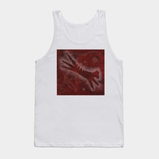 Cave Art Style Tasmanian Tiger Tank Top